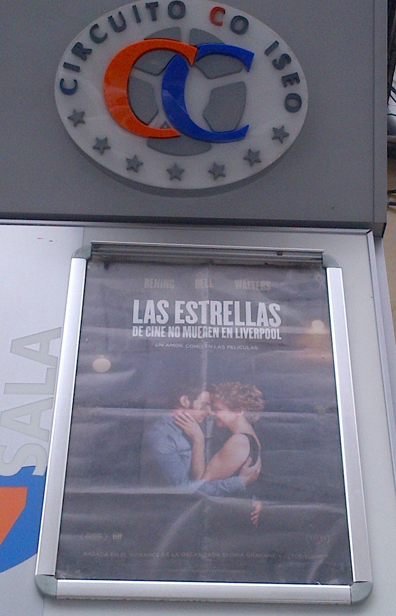 Poster outside Bilbao cinema